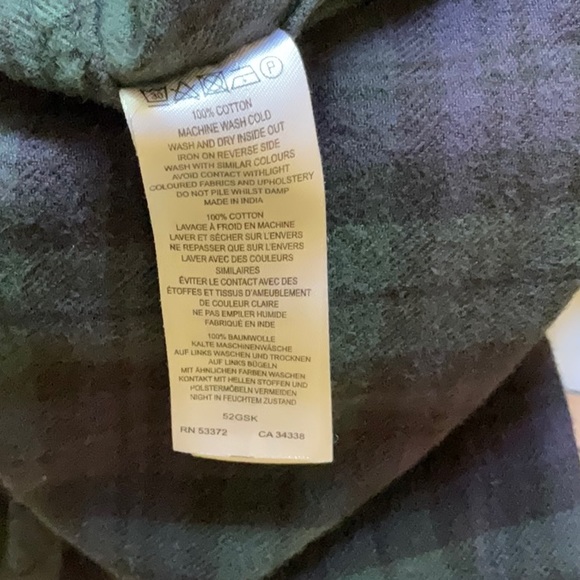 FRENCH CONNECTION mens cotton flannel shirt - Picture 6 of 6